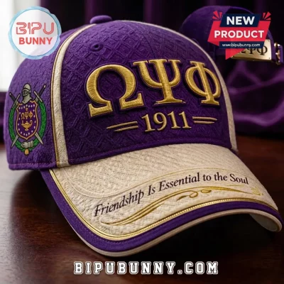 Omega Psi Phi Fraternity 1911 Textured Baseball Cap