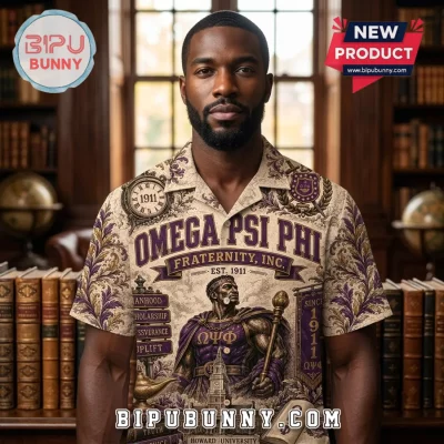 Omega Psi Phi Howard University Hawaiian Shirt