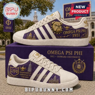 Omega Psi Phi Howard University Purple Casual Sneakers