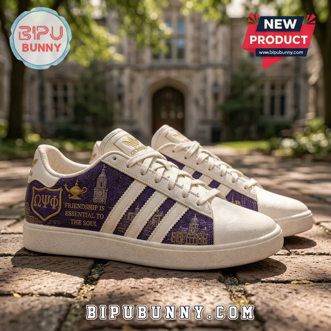 Omega Psi Phi Howard University Purple Casual Sneakers Omega Psi Phi Howard University Purple Casual Sneakers