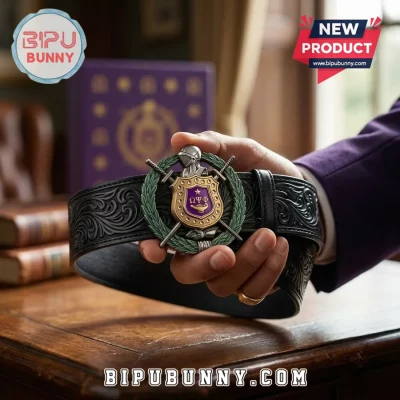 Omega Psi Phi Limited Edition Leather Belt