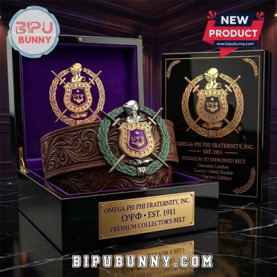 Omega Psi Phi Limited Edition Leather Belt