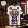 Omega Psi Phi Old Bastards Lifetime Member shirt in white featuring a purple bulldog graphic, crown, and fraternity logos.