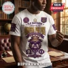 Omega Psi Phi Old Bastards Lifetime Member shirt in white featuring a purple bulldog graphic, text, and fraternity insignia.