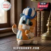 One Piece Kumacy Thriller Bark Funko Pop Vinyl Figure wearing a blue and white striped hat and matching body pattern.