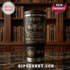 Ozzy Osbourne 1948-2026 Anniversary Edition Handle Tumbler in matte black with laser-etched bat and metal text engravings.