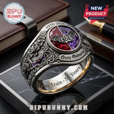 Ozzy Osbourne 1970-2026 Engraved Ring