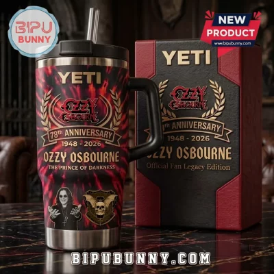 Ozzy Osbourne 78th Anniversary YETI Tumbler