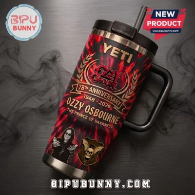 Ozzy Osbourne 78th Anniversary YETI Tumbler