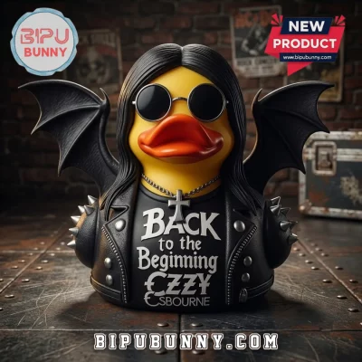 Ozzy Osbourne Bat Wings Rubber Duck Statue