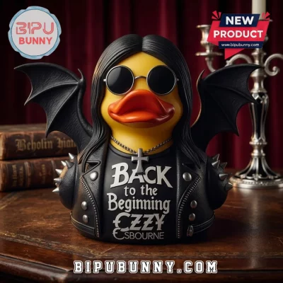 Ozzy Osbourne Bat Wings Rubber Duck Statue