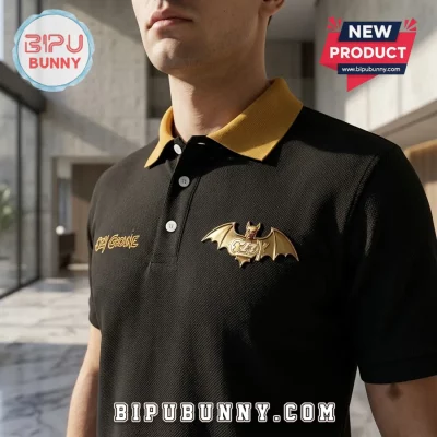Ozzy Osbourne Custom Name Embroidered Black Polo Shirt