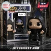 Ozzy Osbourne Funko Pop Vinyl Figure sitting on a dark gothic throne with a microphone and cross necklace.