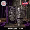 Ozzy Osbourne Prince of Darkness Embossed Stanley Tumbler featuring purple metal, gothic bat details, and matching box.