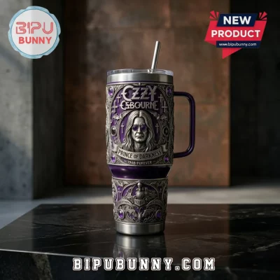 Ozzy Osbourne Prince of Darkness Embossed Stanley Tumbler