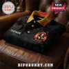 Ozzy Osbourne Prince of Darkness Personalized Polo Shirt in black with orange collar and custom name text graphic.