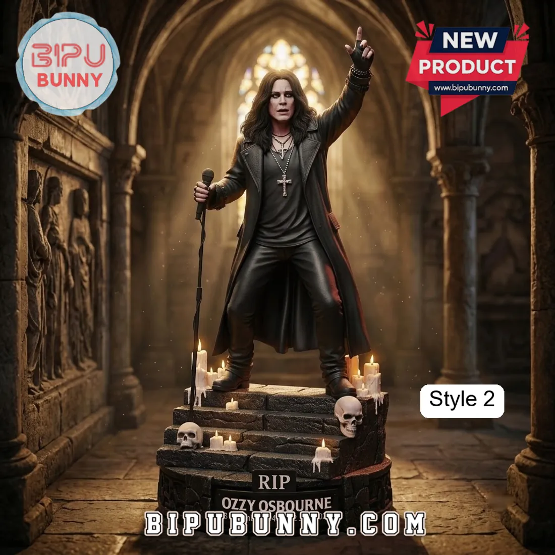 Ozzy Osbourne Sculpted Resin Statue Limited Edition Ozzy Osbourne Sculpted Resin Statue Limited Edition