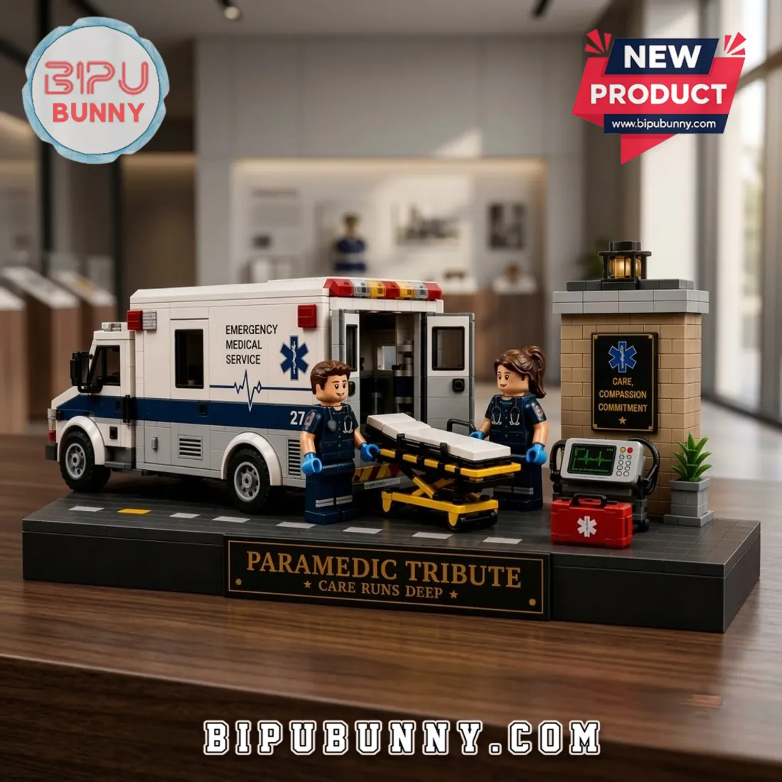 Paramedic Tribute Emergency Ambulance Building Set Paramedic Tribute Emergency Ambulance Building Set
