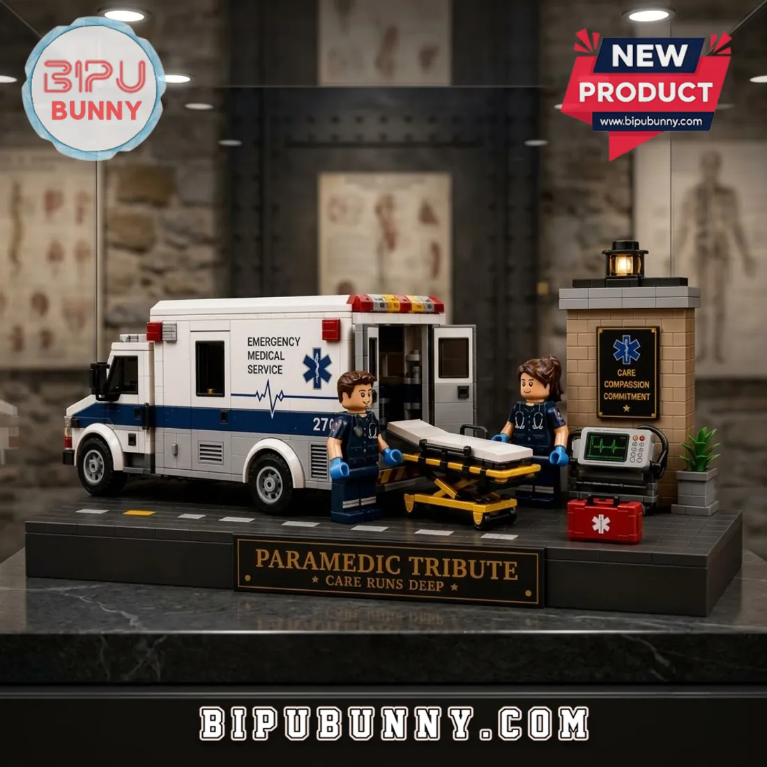 Paramedic Tribute Emergency Ambulance Building Set Paramedic Tribute Emergency Ambulance Building Set