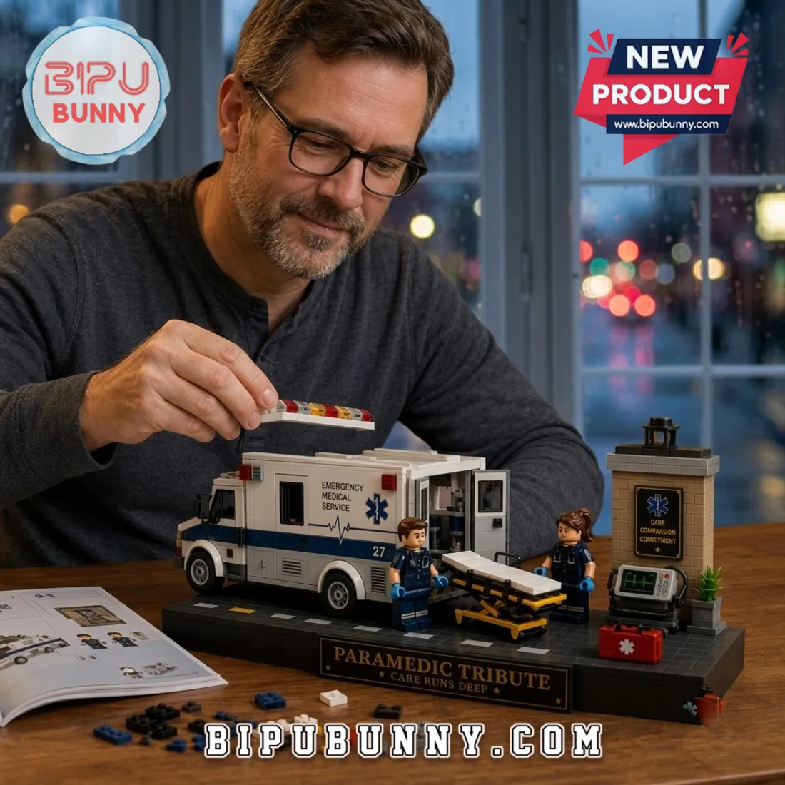 Paramedic Tribute Emergency Ambulance Building Set Paramedic Tribute Emergency Ambulance Building Set