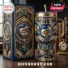 Parramatta Eels Gold Embossed Stanley Tumbler 40oz featuring blue and gold team branding, an eel emblem, and NRL detailing.