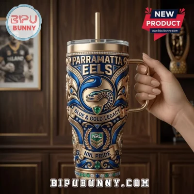Parramatta Eels Gold Embossed Stanley Tumbler 40oz
