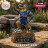 Parramatta Eels Mascot Solar LED Garden Light featuring a blue and gold eel character standing on a stadium base.