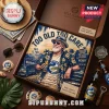 Parramatta Eels NRL Mascot Hawaiian shirt in a gift box with beer, sunglasses, and shells on a wooden table.