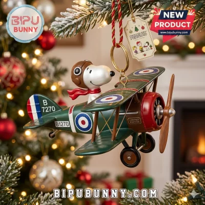 Peanuts Snoopy Flying Ace Christmas Tree Ornament