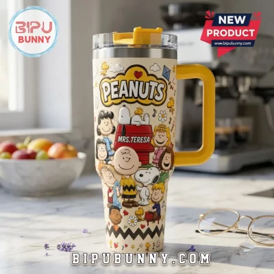 Peanuts Snoopy Mrs Teresa Personalized 40oz Tumbler