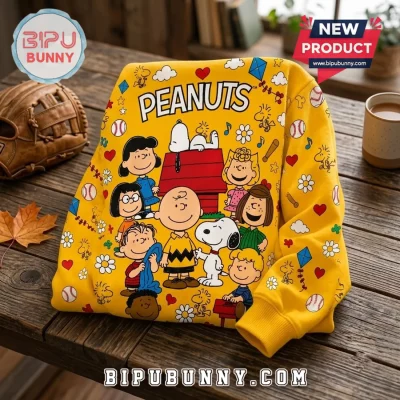 Peanuts Snoopy Yellow Crewneck Ugly Sweater