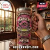 Penrith Panthers 60th Anniversary Pink Stanley Tumbler featuring team logo, stadium graphic, and 1966-2026 anniversary text.