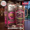 Penrith Panthers 60th Anniversary Pink Stanley Tumbler featuring the team logo, 1966-2026 dates, and stadium imagery.