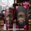 Penrith Panthers 60th Anniversary Tie-Dye Stanley Tumbler featuring team logo, 1966-2026 text, and stadium graphic.
