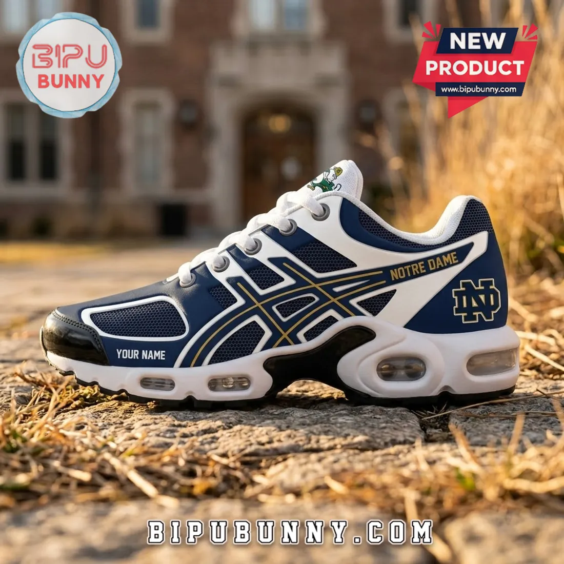 Personalized Notre Dame Fighting Irish Navy Air Max Plus Sneakers Personalized Notre Dame Fighting Irish Navy Air Max Plus Sneakers
