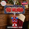 Personalized Spider-Man Web Acrylic Ornament featuring a custom name, red and blue superhero figure, and white web design.