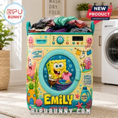 Personalized SpongeBob SquarePants Laundry Basket