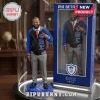 Phi Beta Sigma Custom Acrylic Plaque featuring a 3D figure in a blue and black varsity jacket standing beside a display box.