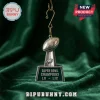 Philadelphia Eagles Christmas Ornament Advent Calendar 2026 trophy featuring a silver football on a green velvet backdrop.