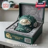 Philadelphia Eagles Distressed Green Embroidered Baseball Cap inside a velvet-lined collector box with team logo pins.