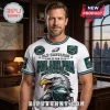 Philadelphia Eagles Old Bastards Vintage Custom Shirt featuring an eagle graphic, team logo, and white base fabric.