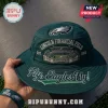 Philadelphia Eagles Stadium Embroidered Boonie Hat in dark green featuring Lincoln Financial Field graphic and team logo.