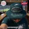 Philadelphia Eagles Stadium Embroidered Boonie Hat in dark green featuring Lincoln Financial Field graphic and text details.