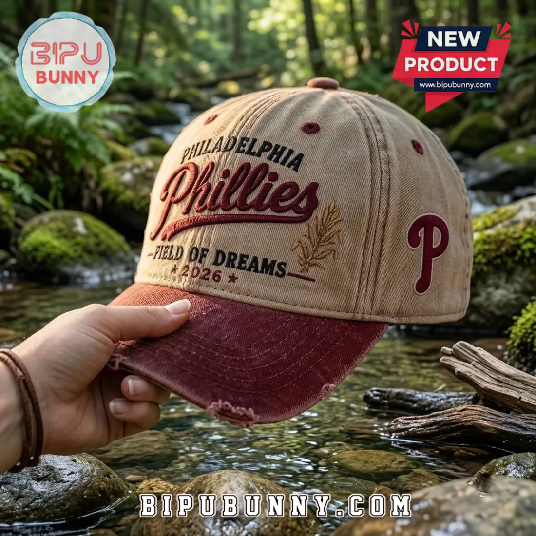 Philadelphia Phillies Field of Dreams 2026 Distressed Baseball Cap Philadelphia Phillies Field of Dreams 2026 Distressed Baseball Cap