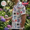 Philadelphia Teams America 250th Anniversary Patriotic Hawaiian shirt featuring team logos, fireworks, and historical text.