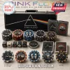 Pink Floyd The Dark Side of the Moon 300-Piece Poker Set featuring branded chips, playing cards, and a metal carrying case.