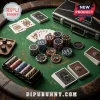 Pink Floyd The Dark Side of the Moon 300-piece poker set with themed chips, playing cards, and a black aluminum case.