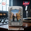 Pink Floyd Wish You Were Here 50th Anniversary Zippo Lighter Case featuring embossed band art on a metallic silver body.
