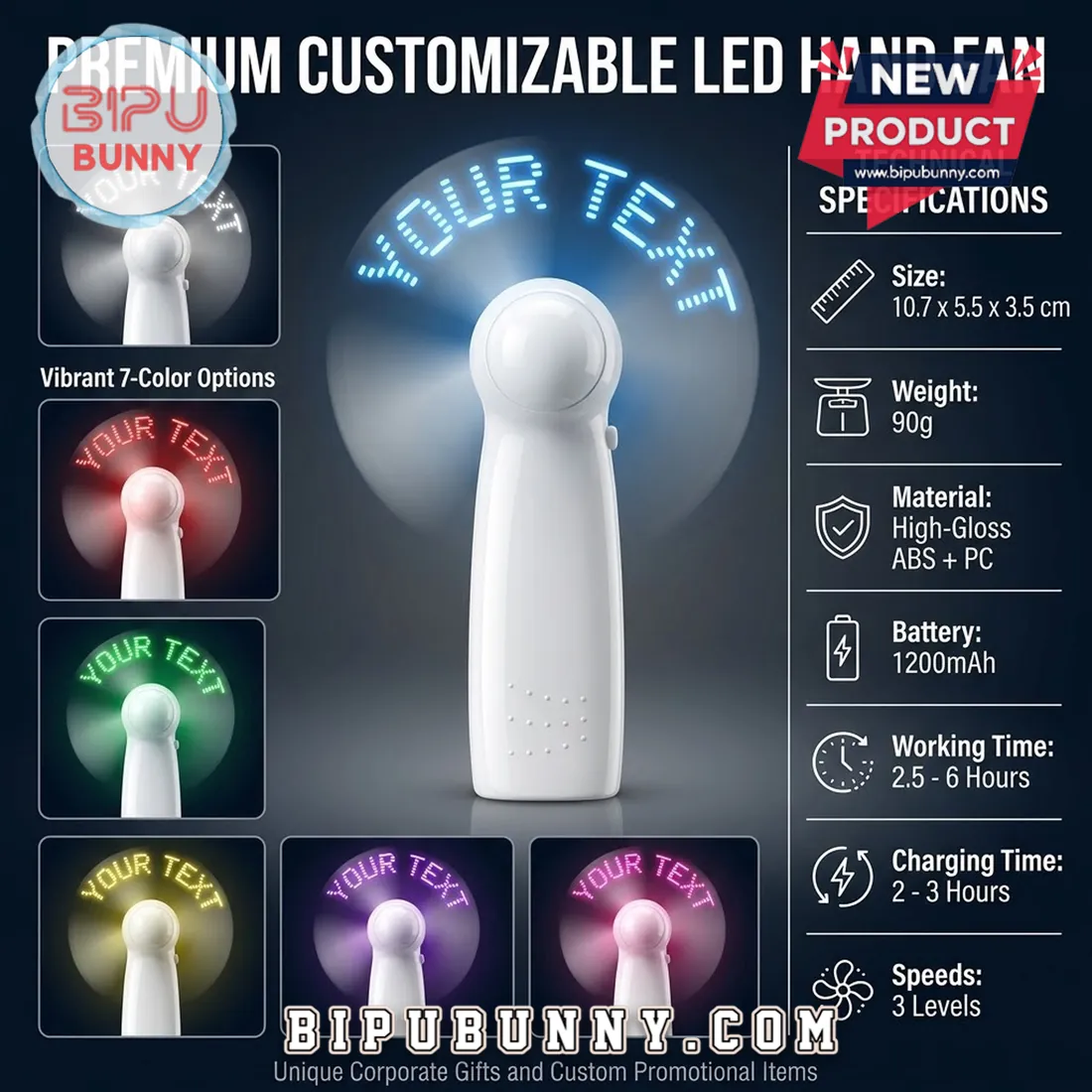 Pink Ribbon LED Rechargeable Hand Fan Pink Ribbon LED Rechargeable Hand Fan