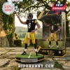 Pittsburgh Steelers Aaron Rodgers Sculpted Acrylic Figurine in black and yellow uniform standing on a grass-textured base.